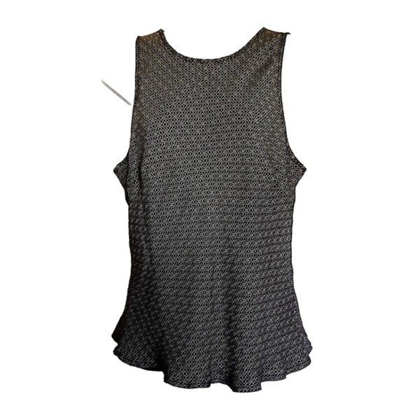 Ann Taylor Black and White Patterned Blouse - Picture 1 of 3